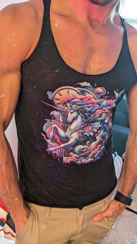 Unicorn Mistress of Time Racerback Tank