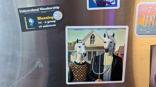 Unicorn Gothic Magnet