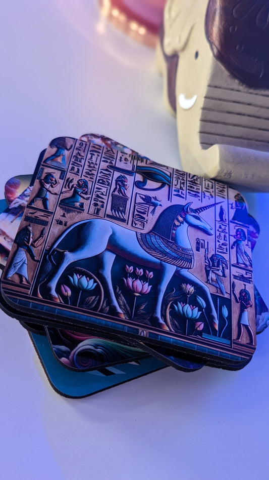 Egyptian Unicorn Coaster