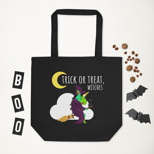 Unicorn Witch Candy Eco Tote Bag by Sovereign