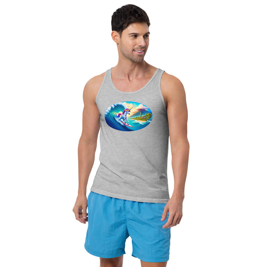 Surfing Unicorn Tank Top