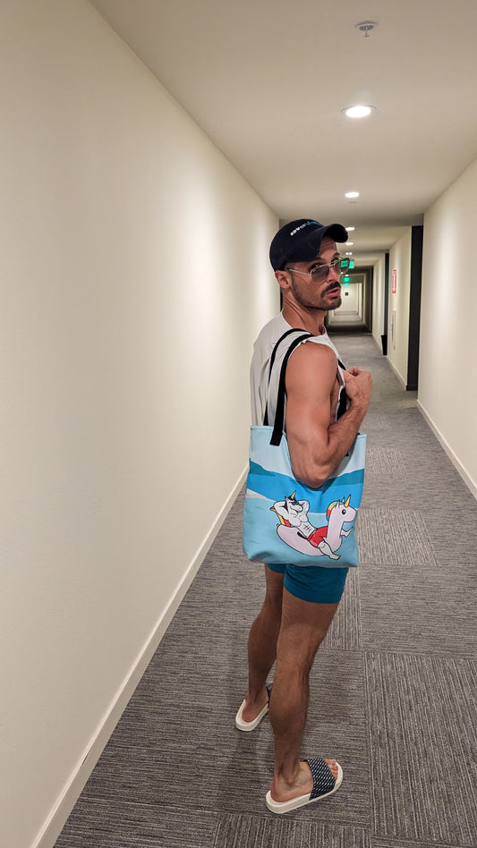 Pool Day Tote Bag by #unicorntrends