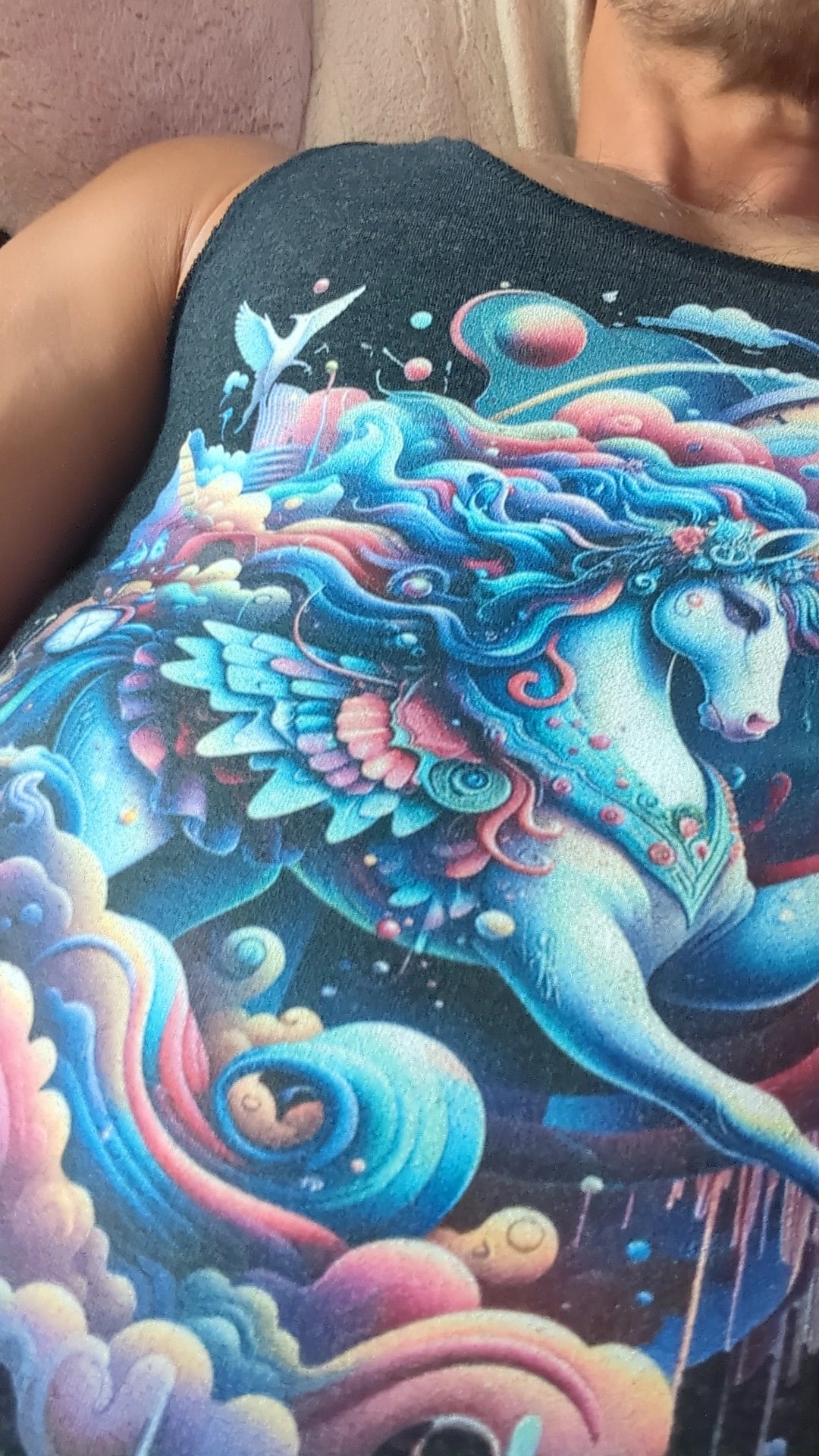 Unicorn Mistress of Time Racerback Tank