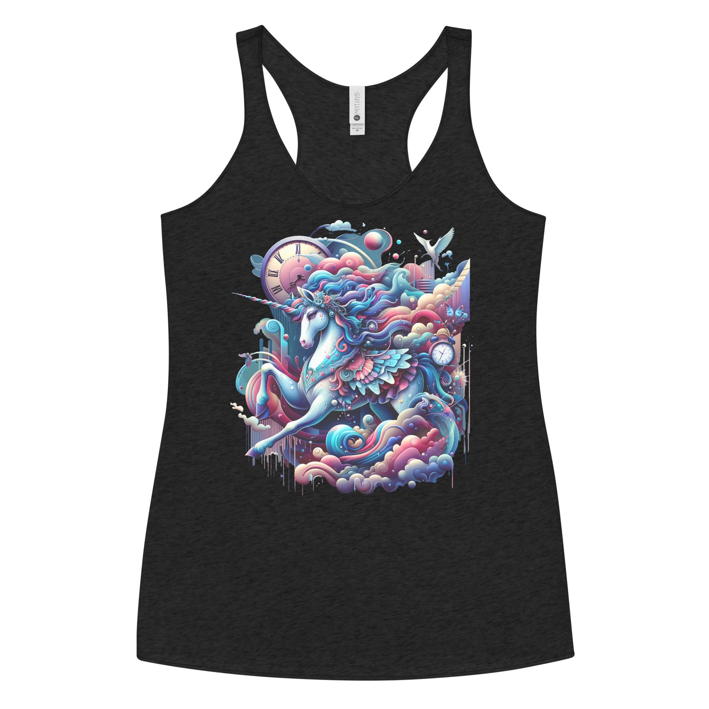 Unicorn Mistress of Time Racerback Tank