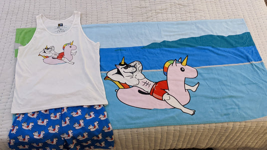 Pool Day Unisex Tank Top by #unicorntrends