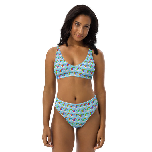 Pride Rainbow Recycled High-Waisted Bikini by Sovereign