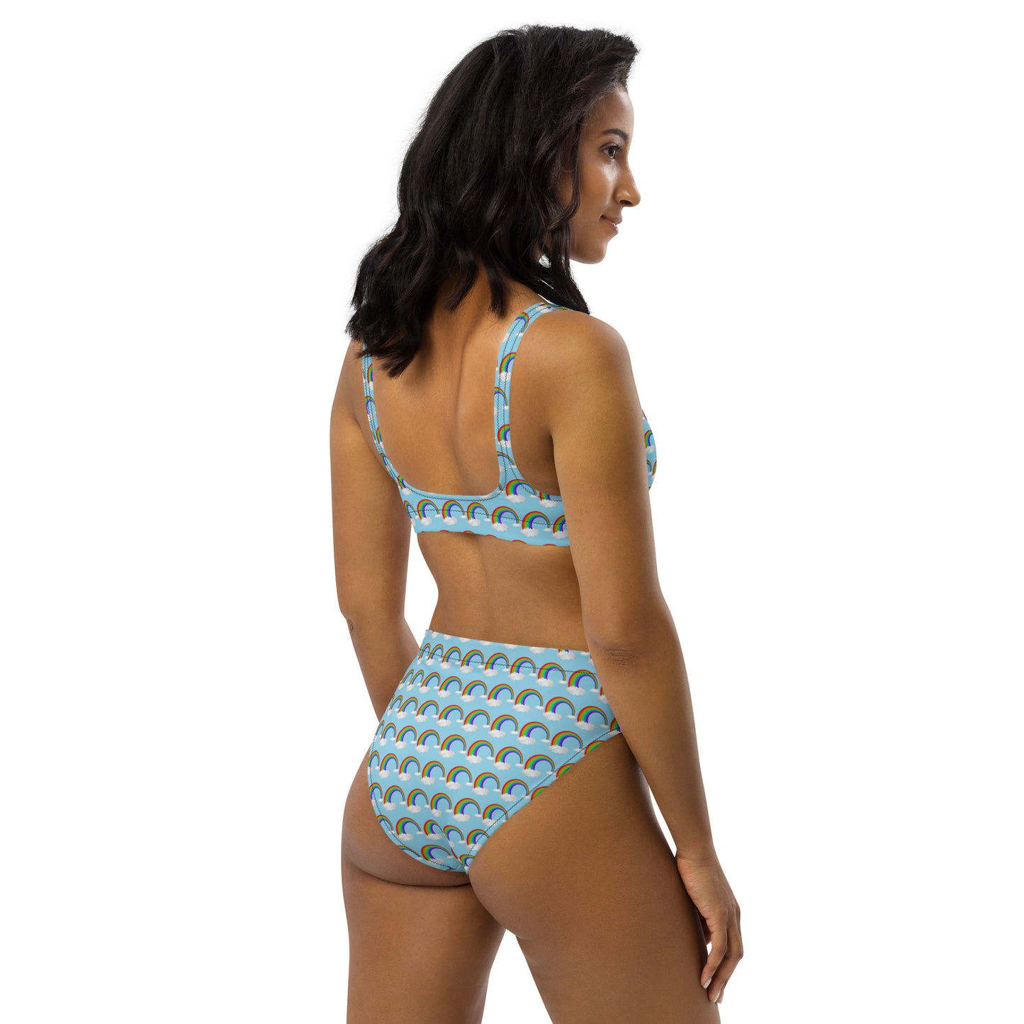 Pride Rainbow Recycled High-Waisted Bikini by Sovereign