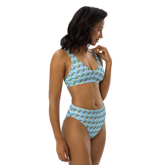 Pride Rainbow Recycled High-Waisted Bikini by Sovereign