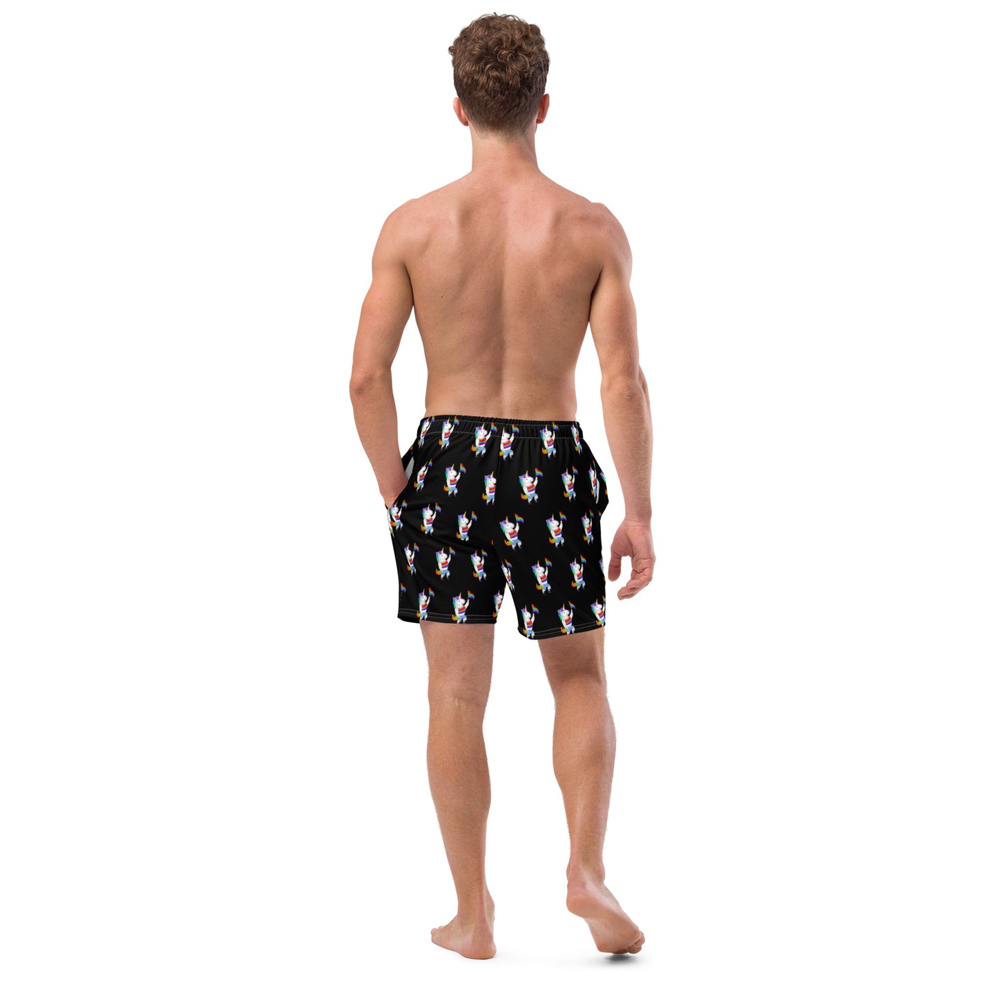Unicorn Pride Men's Swim Trunks by Sovereign