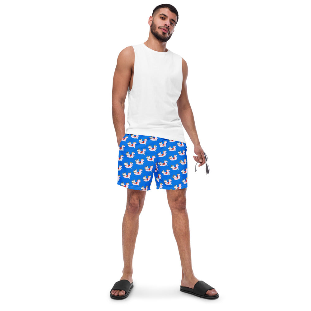 Pool Day Men's Swim Trunks by #unicorntrends