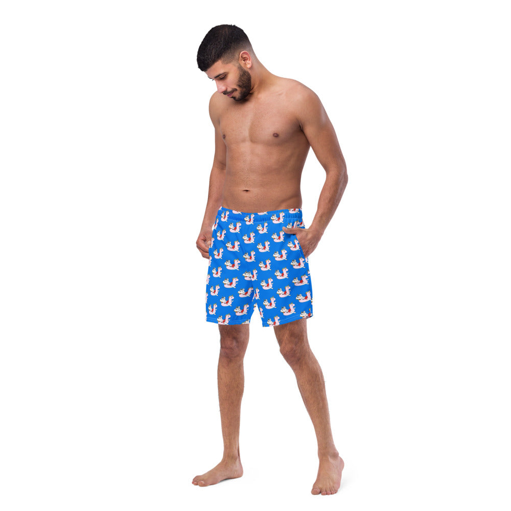 Pool Day Men's Swim Trunks by #unicorntrends