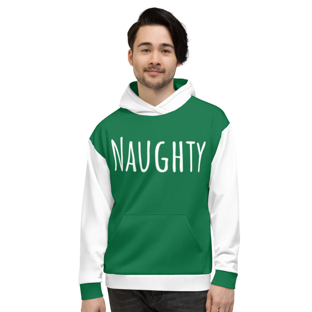 Naughty Unisex Hoodie by #unicorntrends