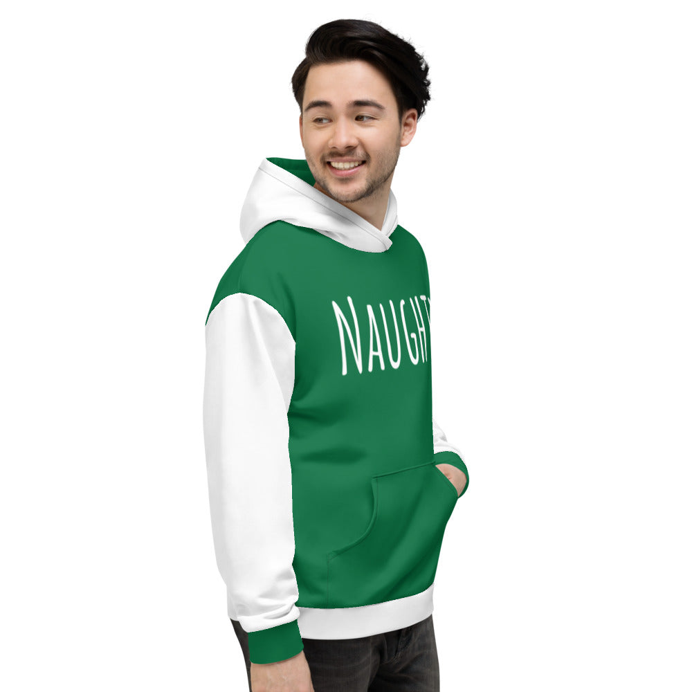 Naughty Unisex Hoodie by #unicorntrends