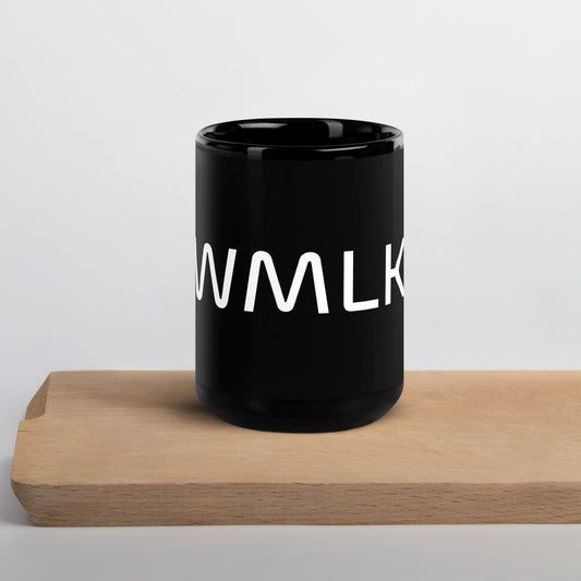 WWMLKJ|S Black Glossy Mug by #unicorntrends