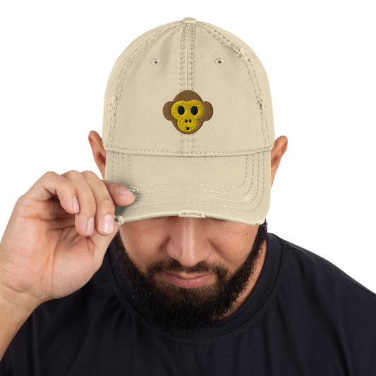 Monkey Distressed Dad Hat by #unicorntrends