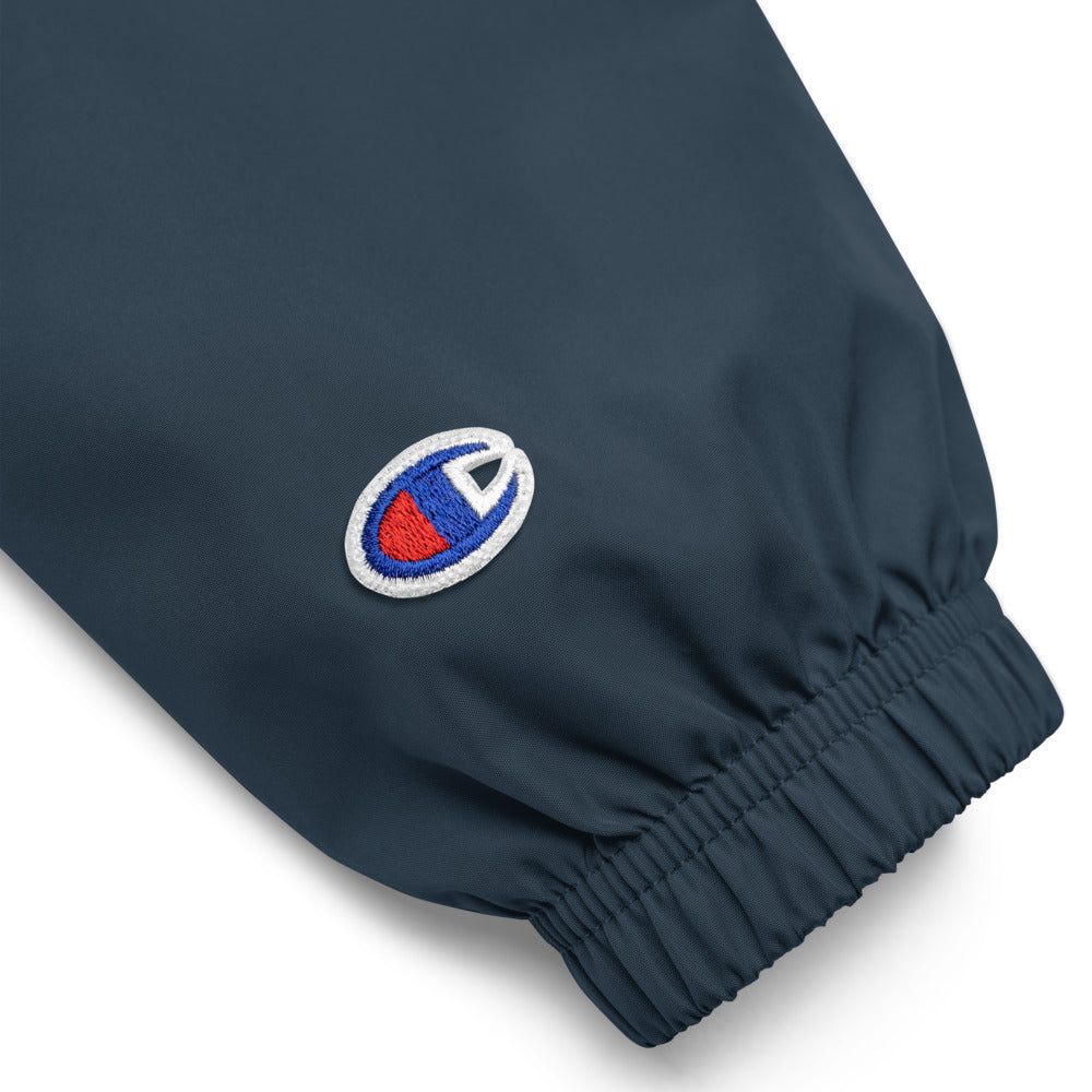 Embroidered Champion Unicorn Logo Packable Wind and Rain Jacket by #unicorntrends
