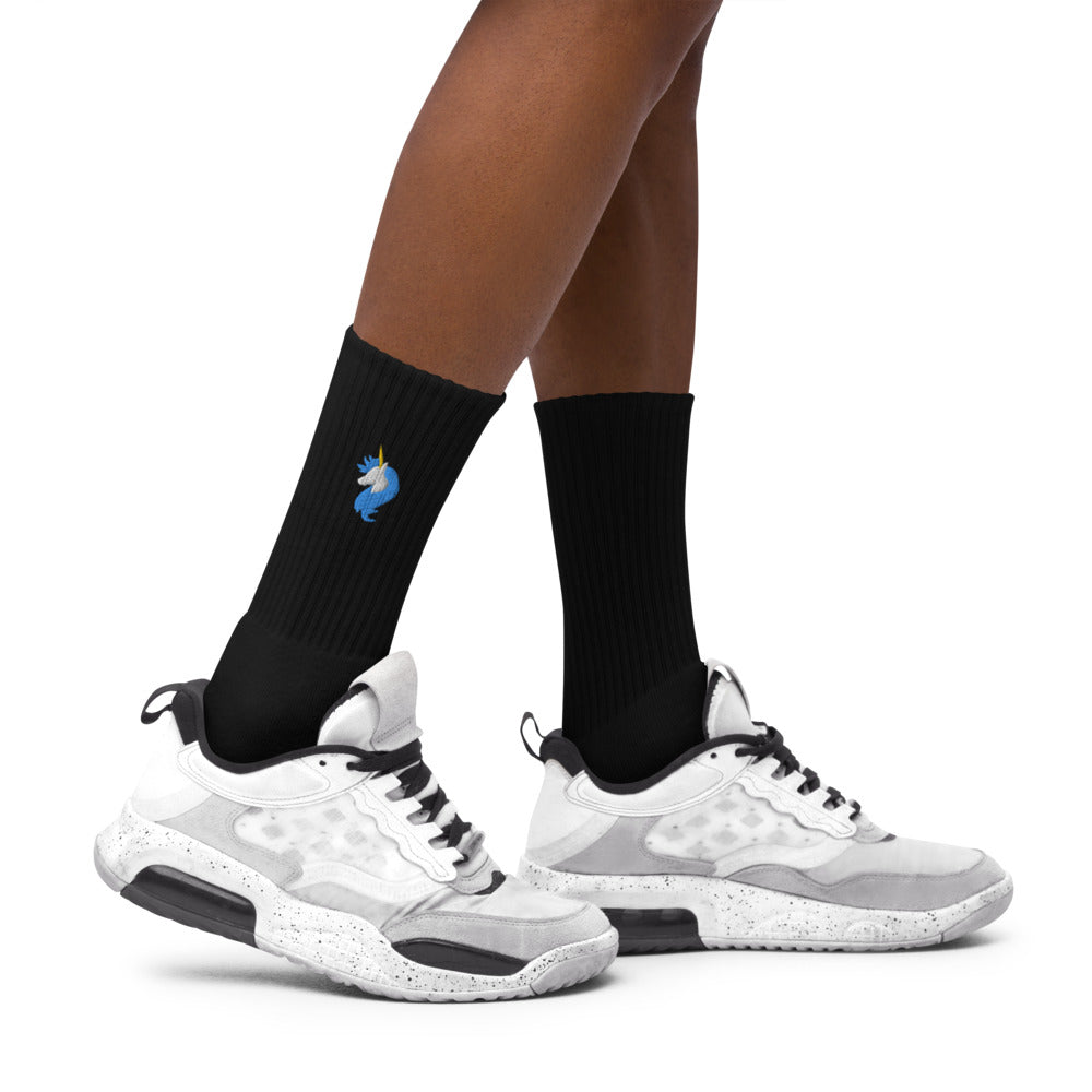 Logo Embroidered Socks by #unicorntrends