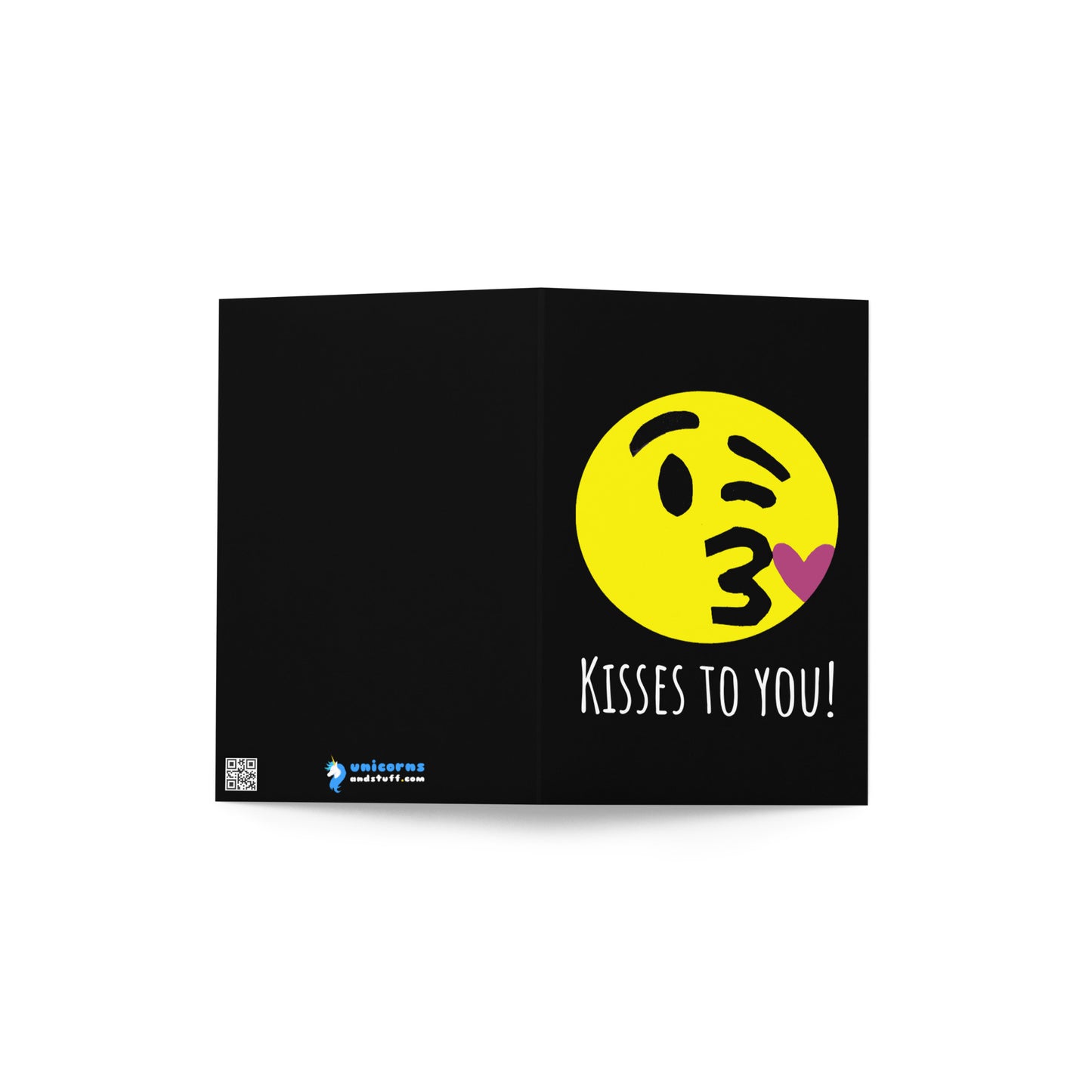 Valentine's Kisses Greeting Card by #unicorntrends