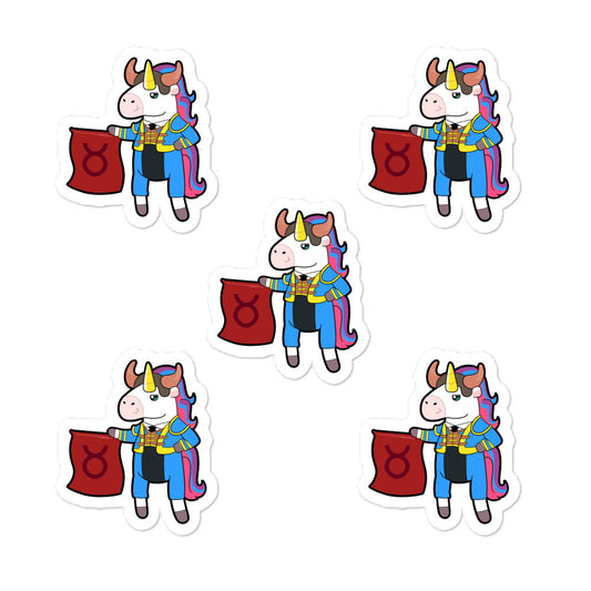 Taurus Unicorn Sticker Set