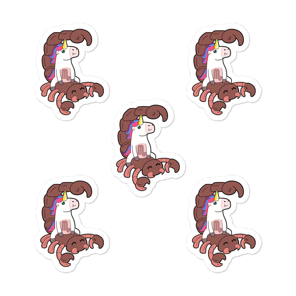 Scorpio Unicorn Sticker Set by #unicorntrends