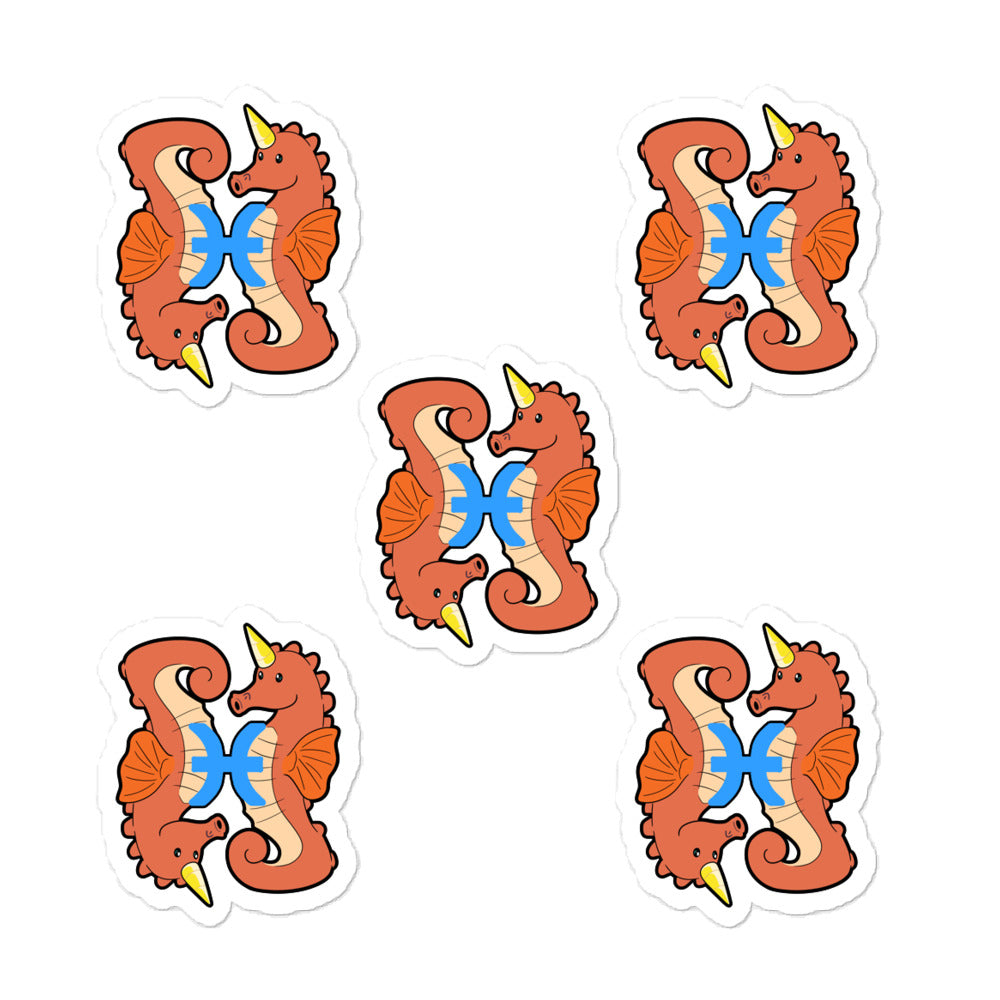 Pisces Unicorn Sticker Set by #unicorntrends