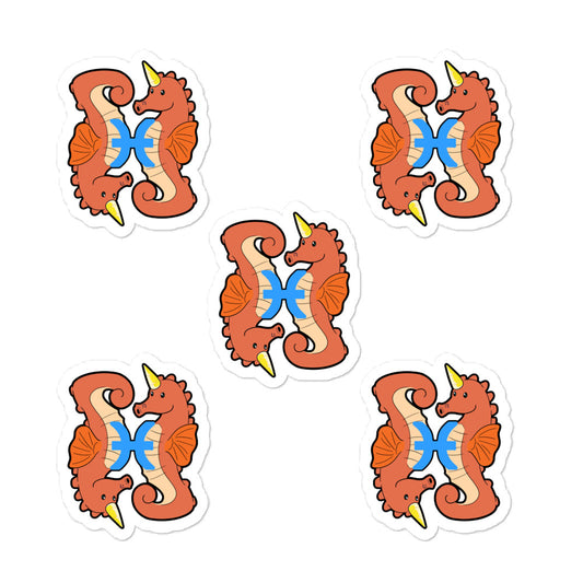 Pisces Unicorn Sticker Set by #unicorntrends