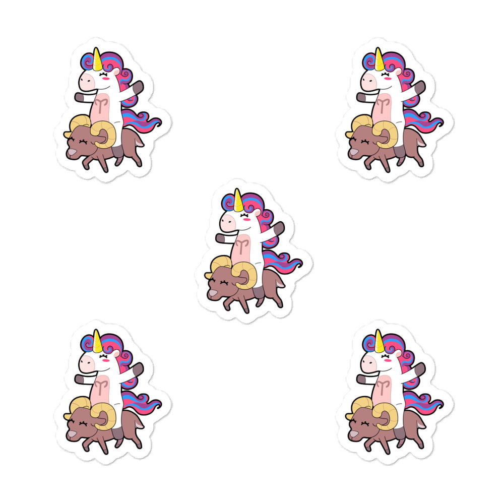 Aries Unicorn Sticker Set by #unicorntrends