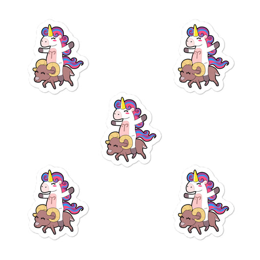 Aries Unicorn Sticker Set by #unicorntrends