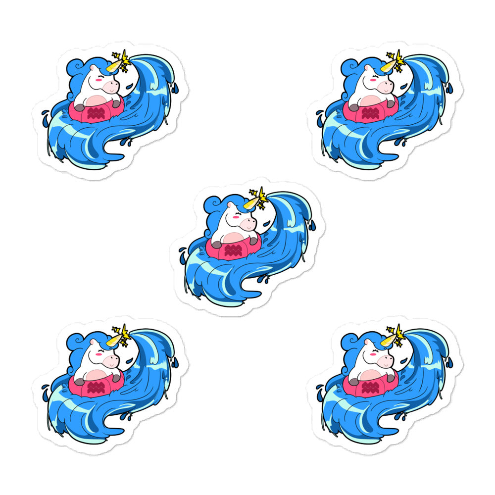 Aquarius Unicorn Sticker Set by #unicorntrends