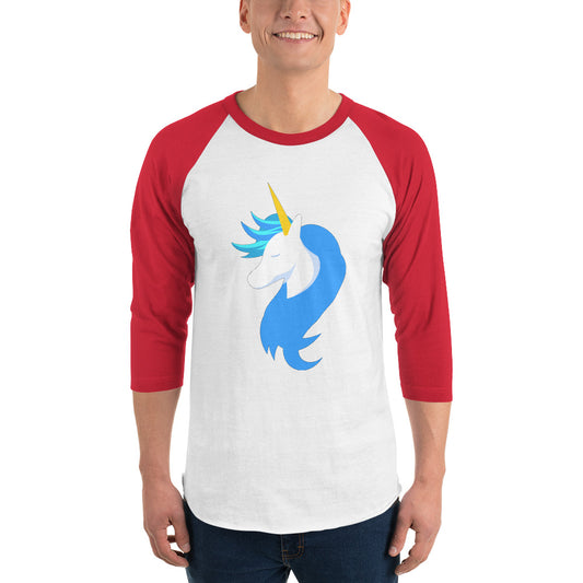 Logo 3/4 Sleeve Shirt by #unicorntrends