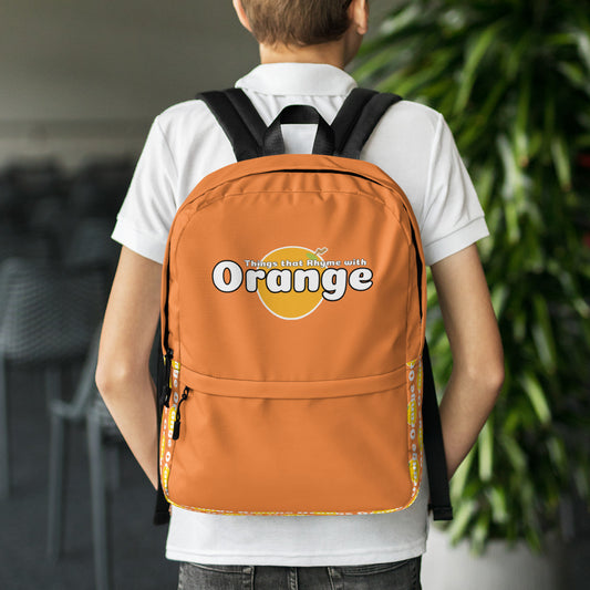 Things that Rhyme with Orange Backpack
