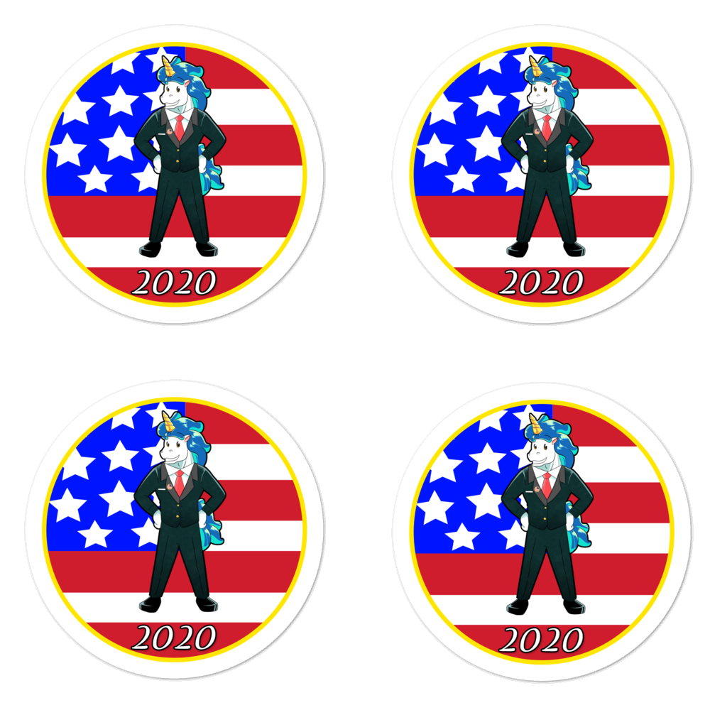 #unicorntrends Vote Unicorn 2020 Campaign Sticker