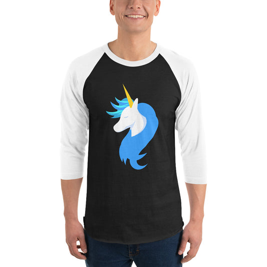 Logo 3/4 Sleeve Shirt by #unicorntrends