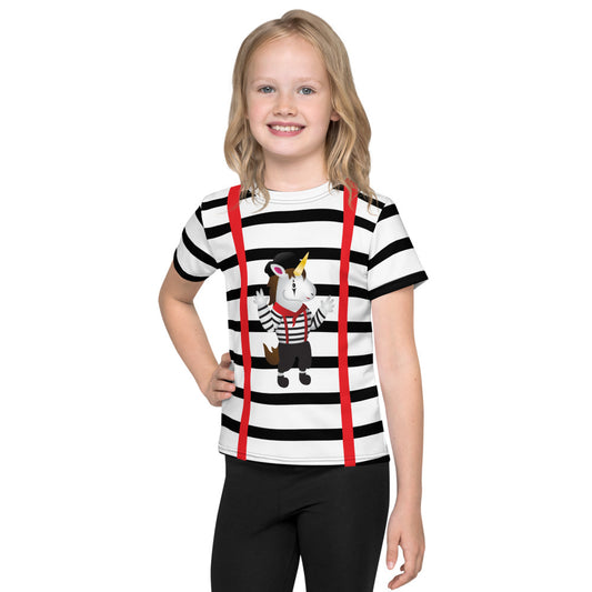 Mime Unicorn Kids T-Shirt by Sovereign
