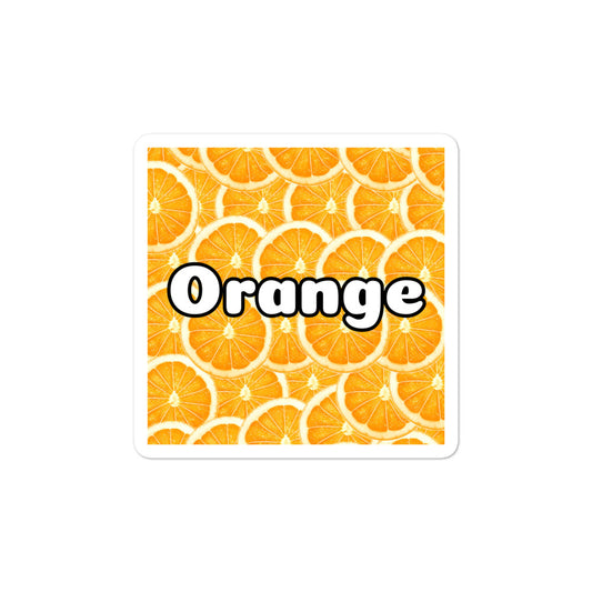 Another Thing that Rhymes with Orange Sticker