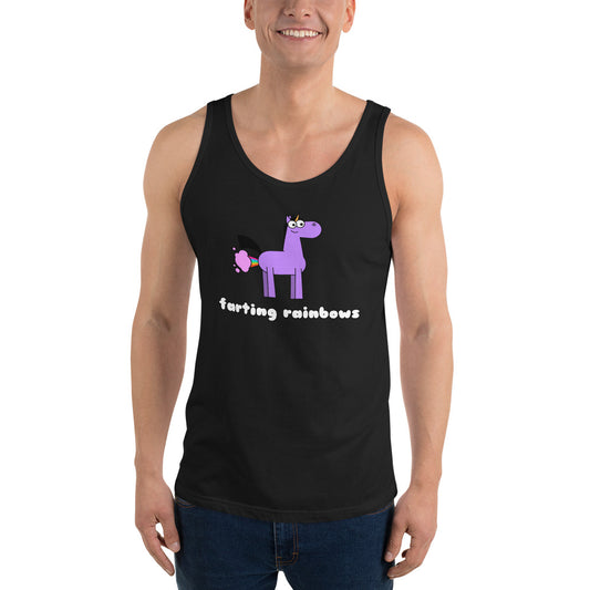 Farting Rainbows Unicorn Tank Top by Be A Unicorn