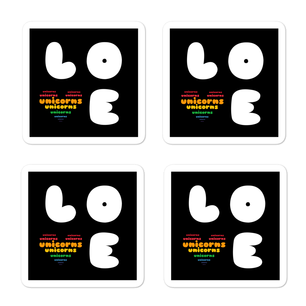 Sovereign Love For Unicorns Stickers