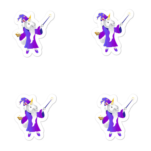 Magical Unicorn Wizard Sticker Set