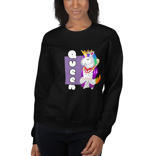 Queen Unicorn Sweatshirt by Sovereign