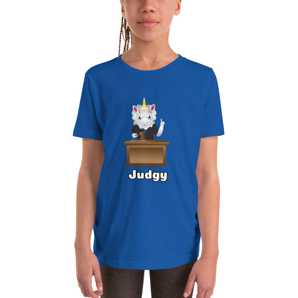 Judgy Unicorn Youth T-Shirt by Sovereign