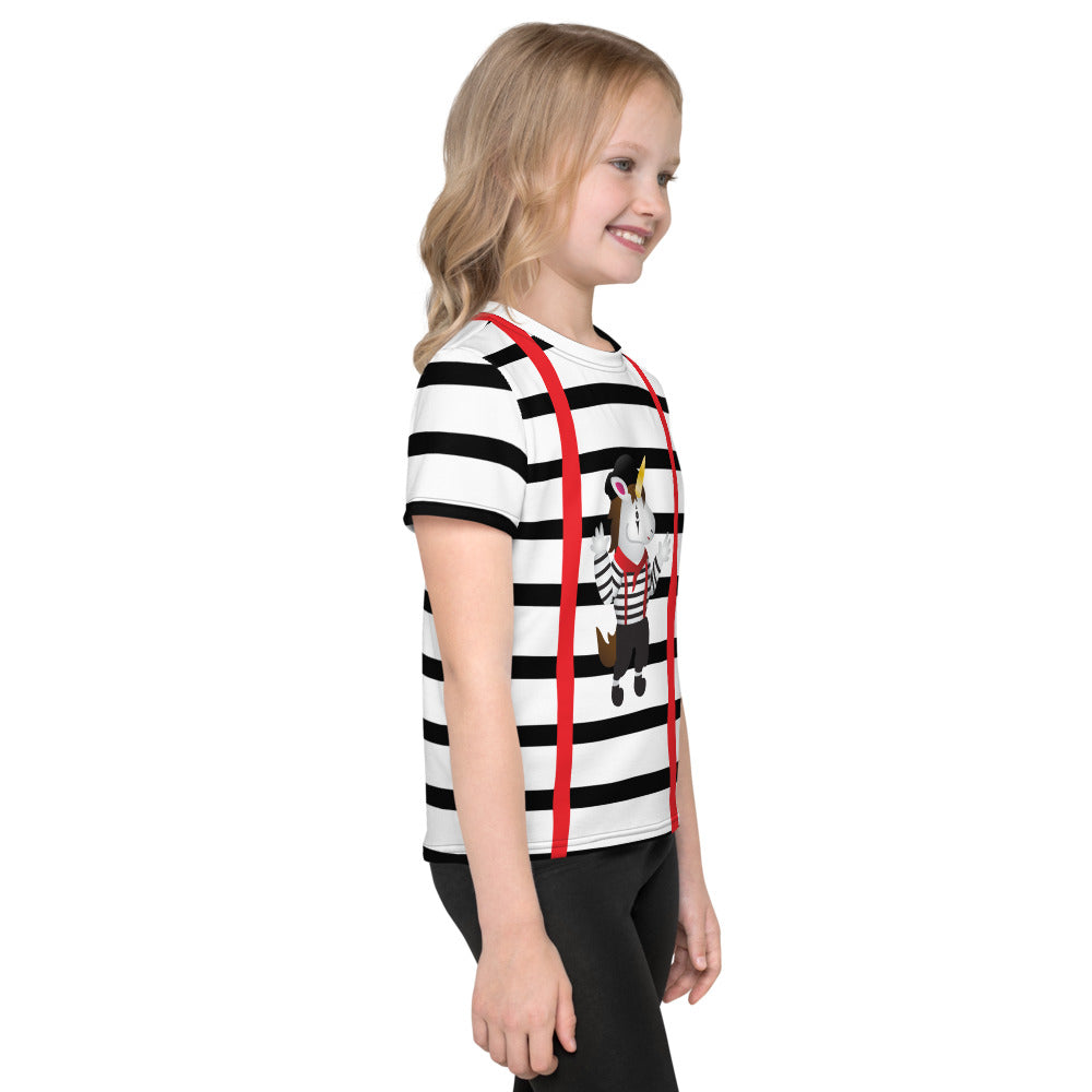 Mime Unicorn Kids T-Shirt by Sovereign