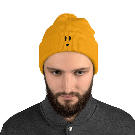 Surprised Pom-Pom Beanie by #unicorntrends