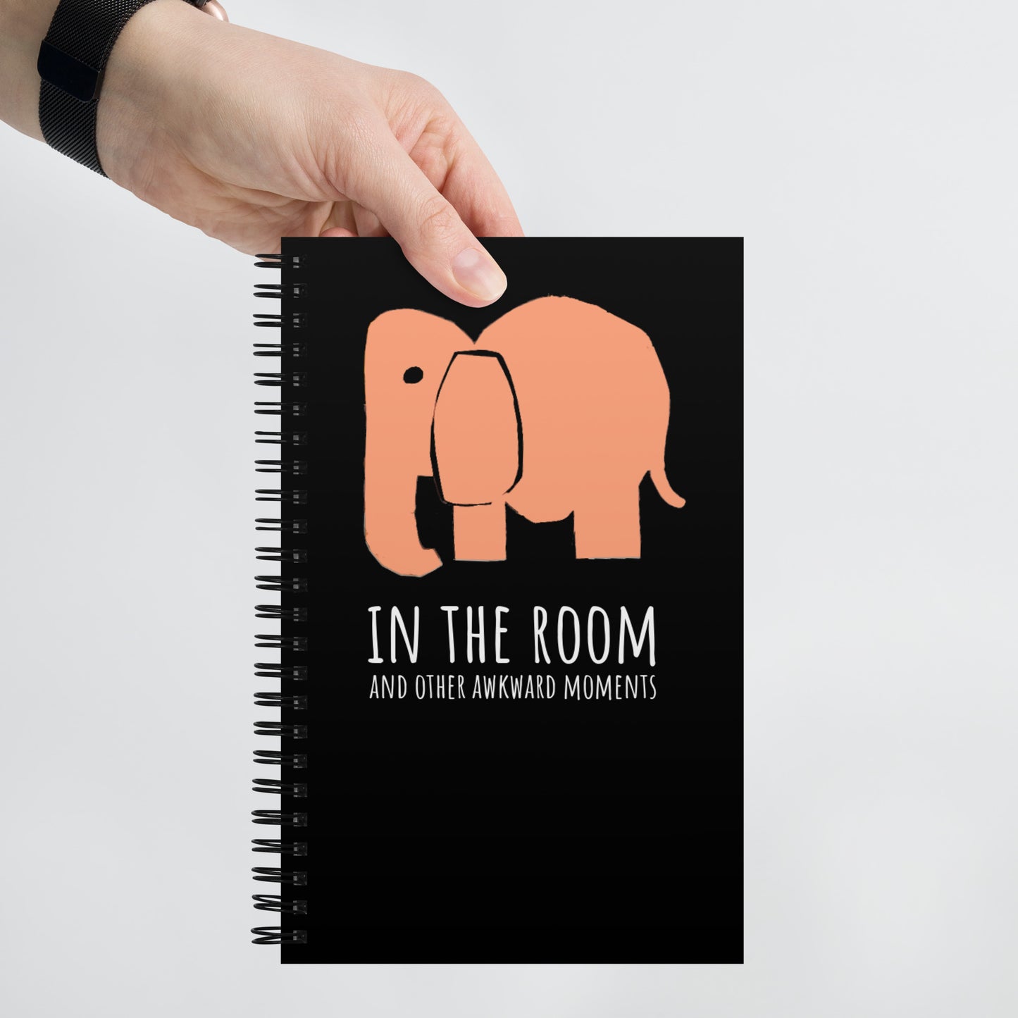 Elephant in the Room Spiral Notebook by #unicorntrends
