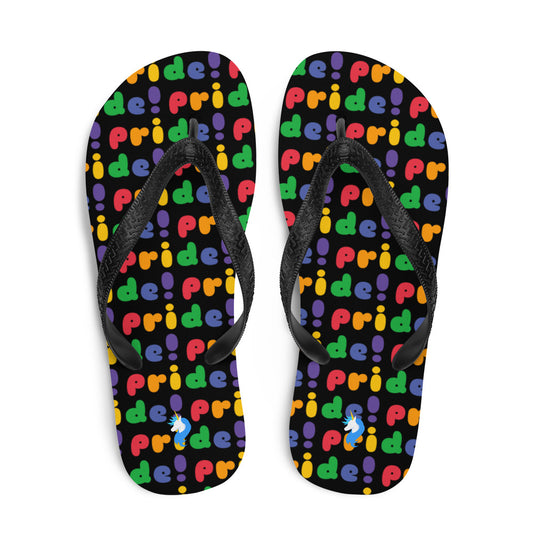 Unicorn Pride Flip Flops by Sovereign