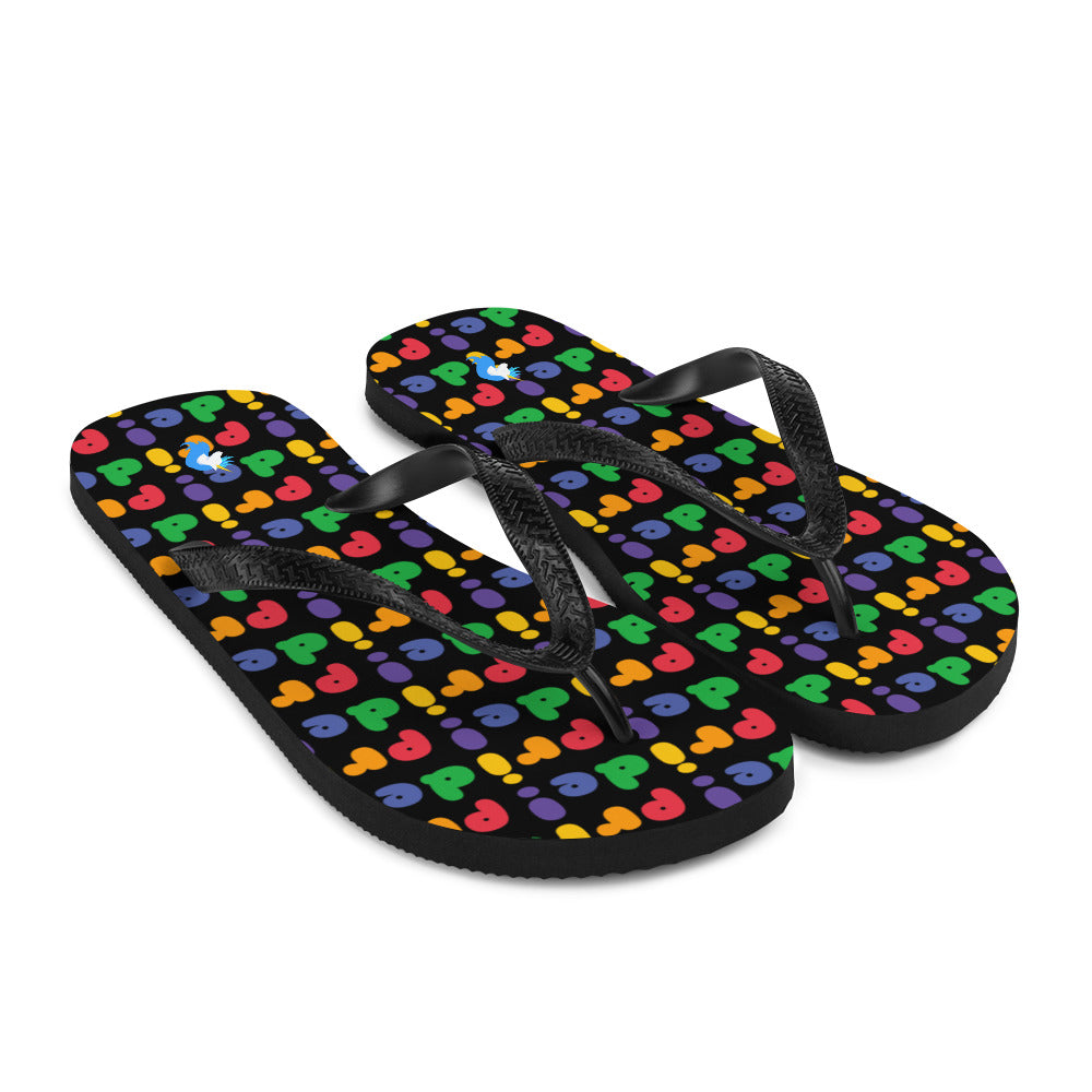 Unicorn Pride Flip Flops by Sovereign