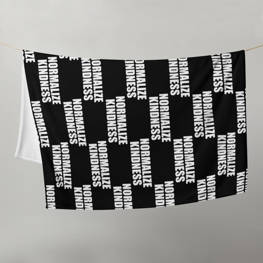 Normalize Kindness Throw Blanket by #unicorntrends