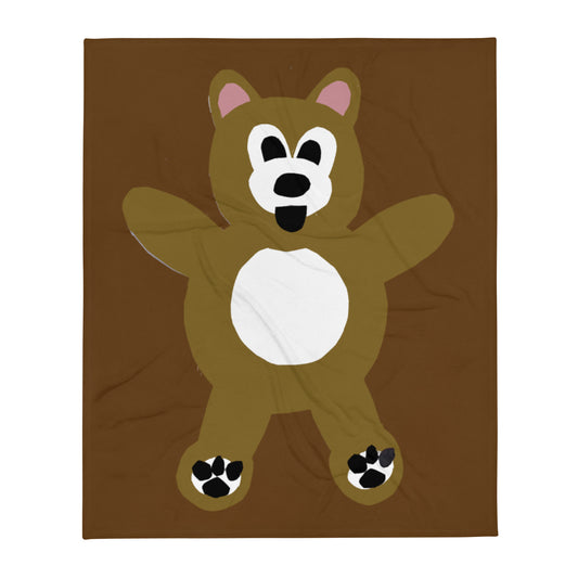 Bear Throw Blanket by #unicorntrends