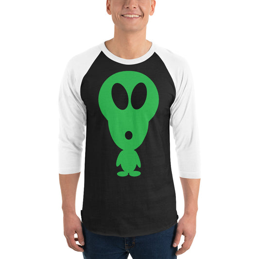 Alien 3/4 Sleeve Raglan Shirt by #unicorntrends