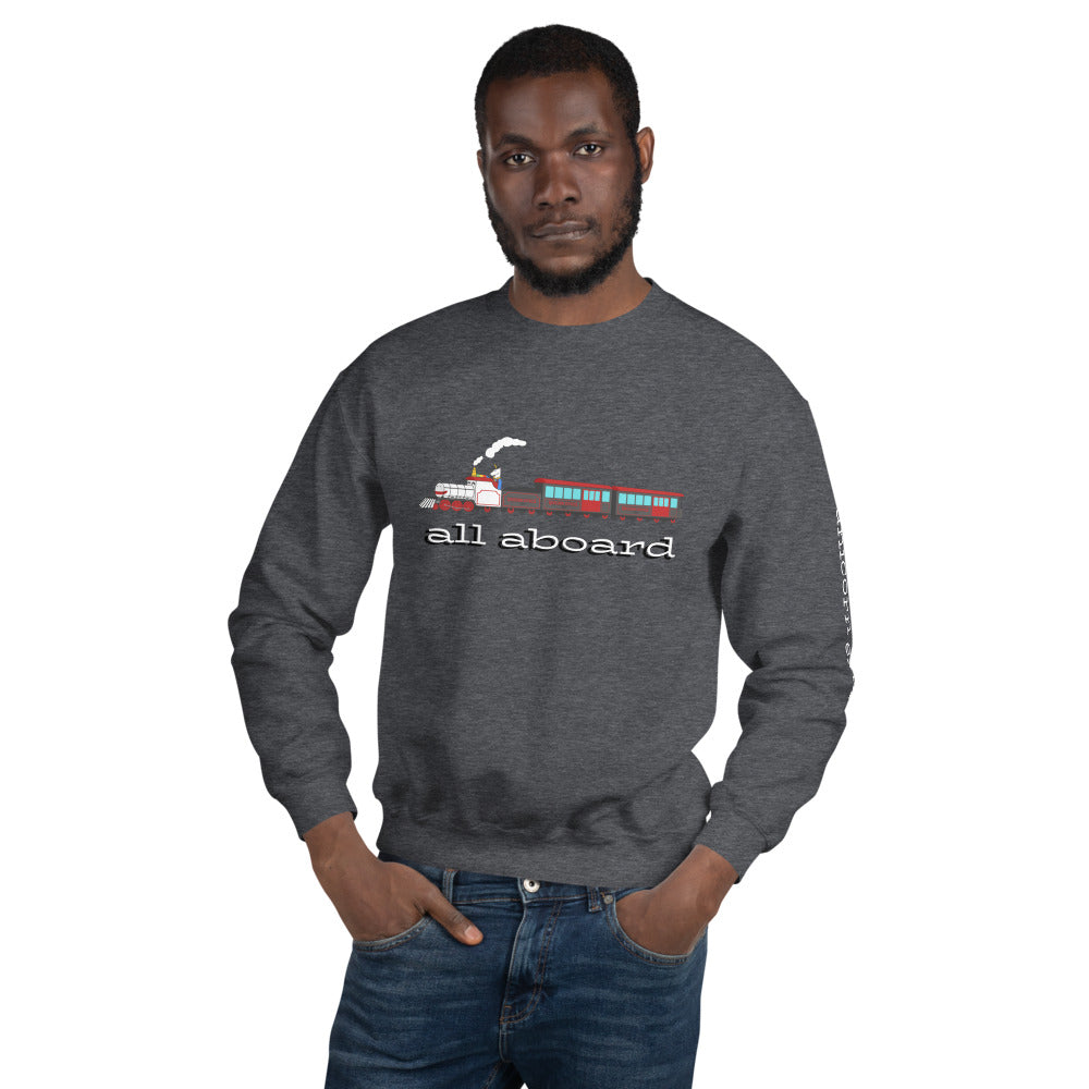 All Aboard the Unicorn Express Sweatshirt by #unicorntrends