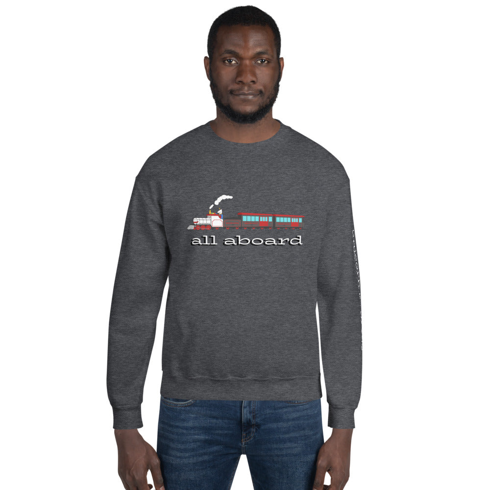 All Aboard the Unicorn Express Sweatshirt by #unicorntrends